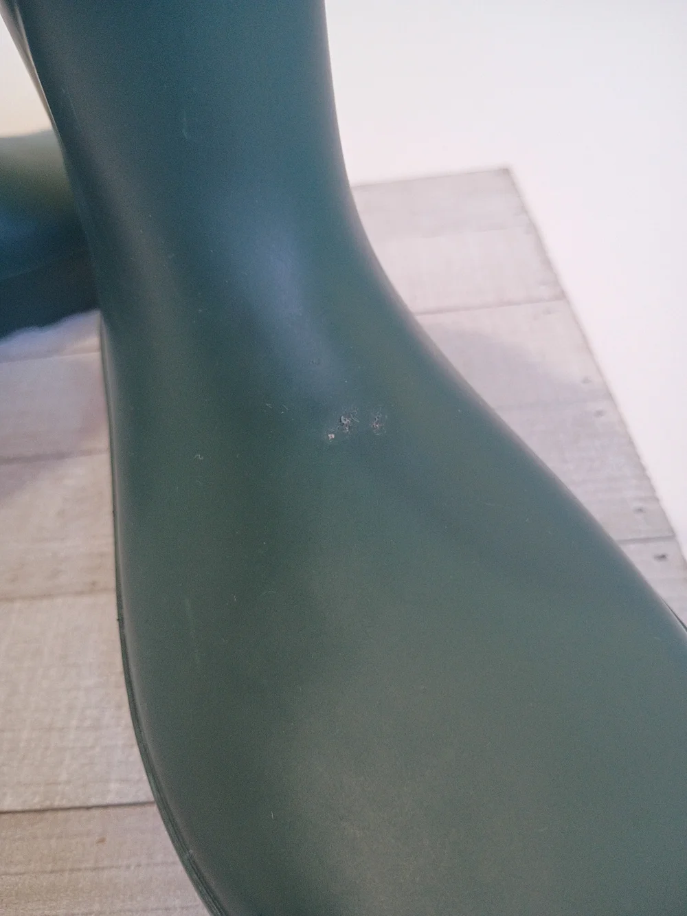 Kids My Soft Size 2 Waterproof Green Rain Boots with Easy Pull Handles